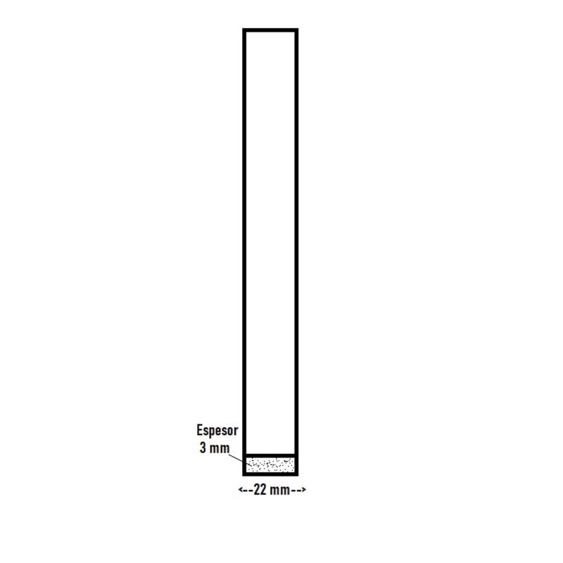 REHAU - Tapacanto PVC Acacia Arena 22X3mm por Metro Lineal