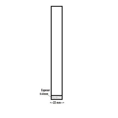 Tapacanto PVC Santorini 22X0.45mm por Metro Lineal