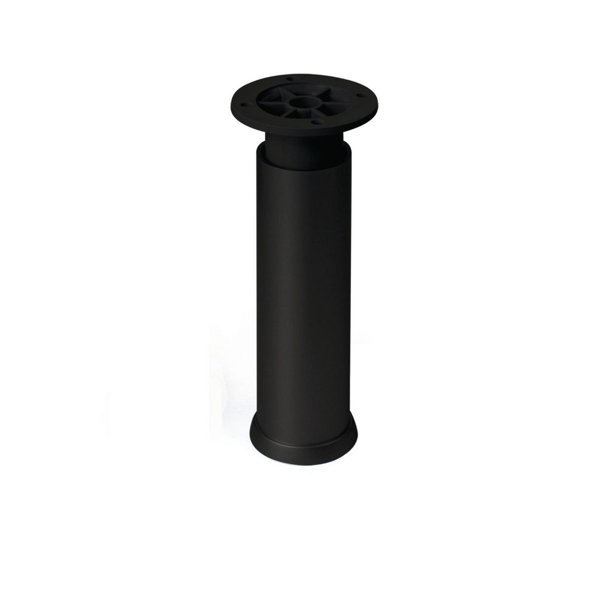 FIXSER - Patas para Muebles Regulable Negro 150-175 mm