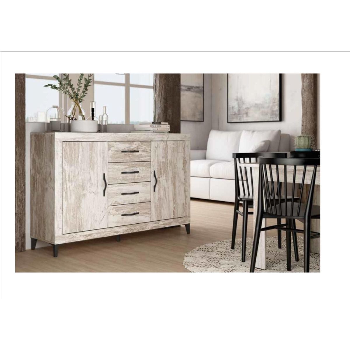 FIXSER - Patas para Muebles Kompass ABS 100mm Negro