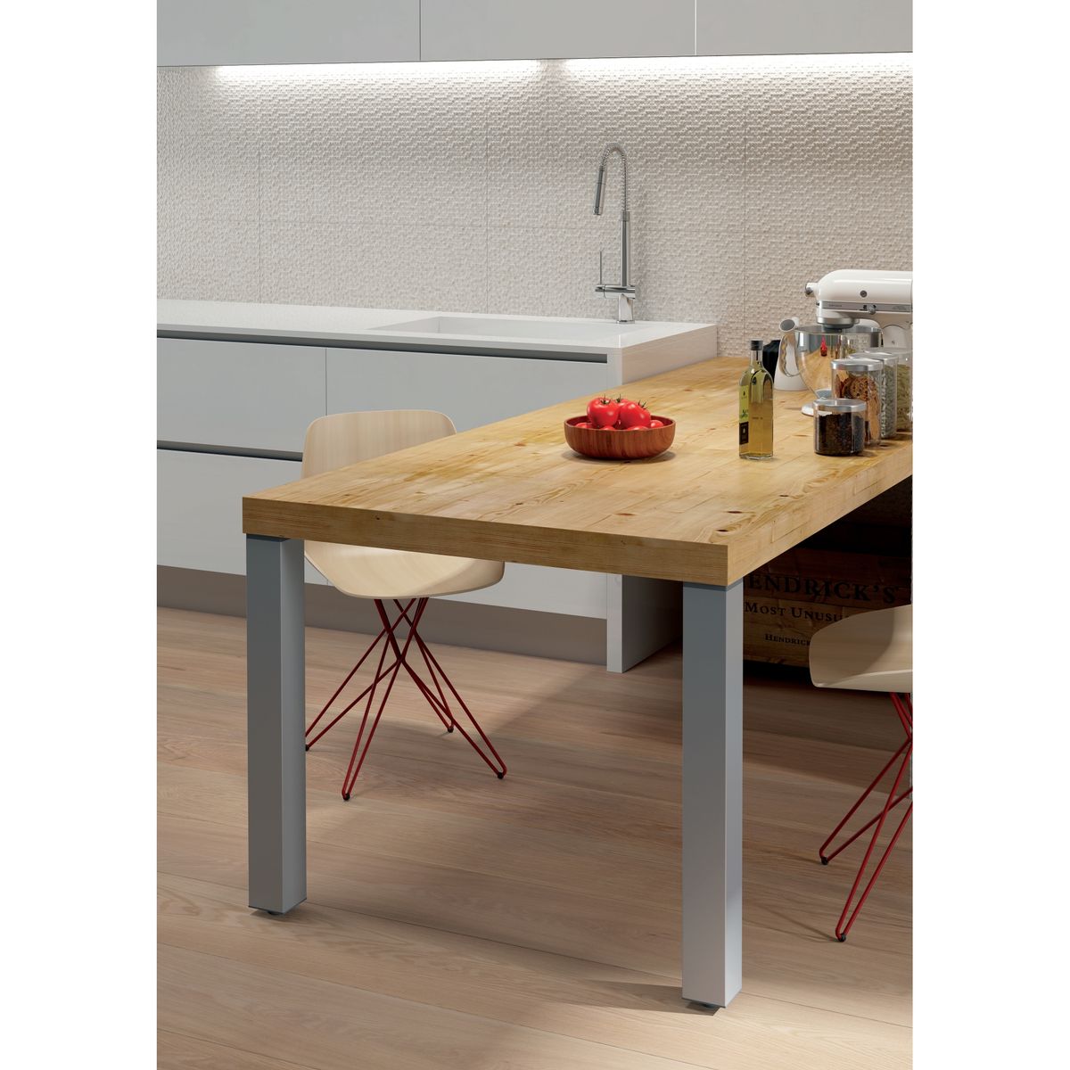 FIXSER - Patas para Muebles Teus 710mmx60mm Mate