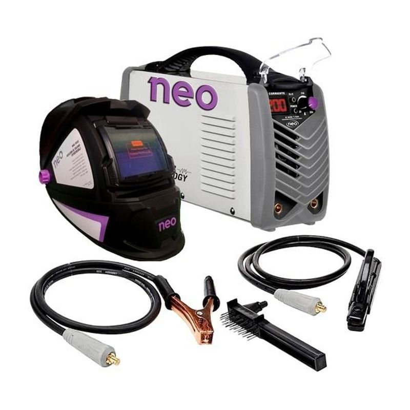 NEO - Soldadora Eléctrica Inverter 200A MMA Neo + Máscara Fotosensible