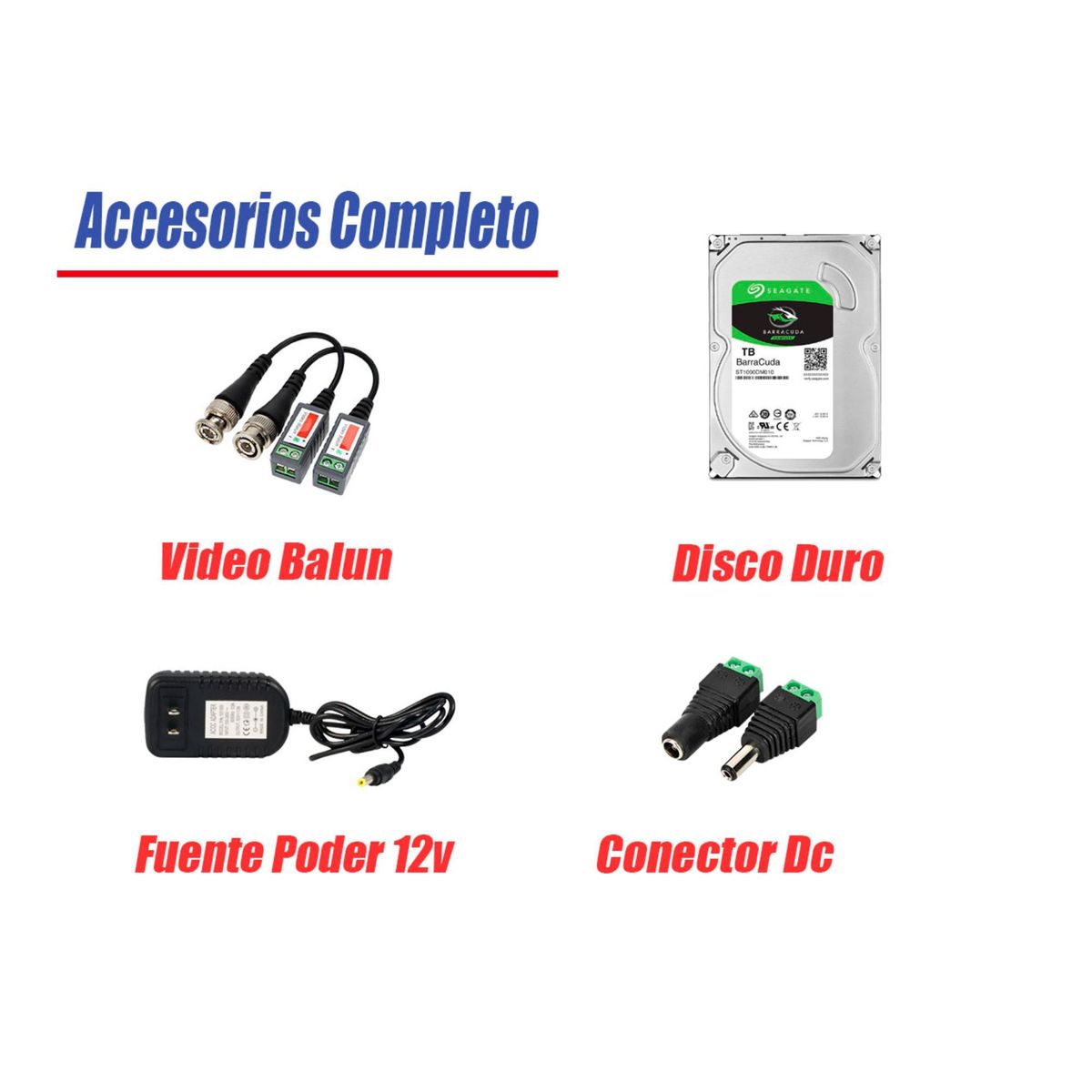 HIKVISION - Cámaras Seguridad Kit 8 Full HD 1080P 2TB + Cámara Exterior Mayor Alcance IT3F