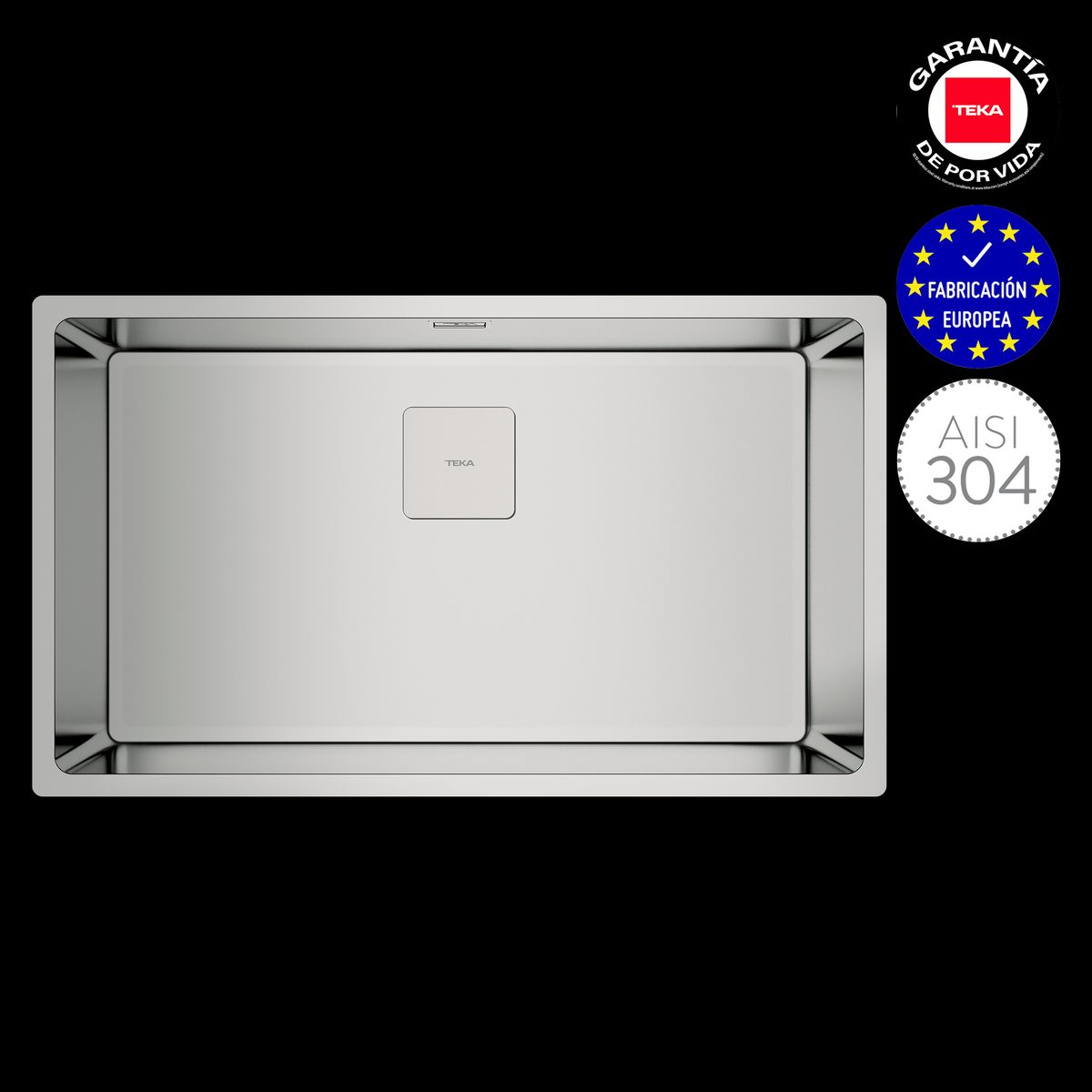 TEKA - Lavadero de Acero de 1 Poza Flexlinea RS15 71.40cm