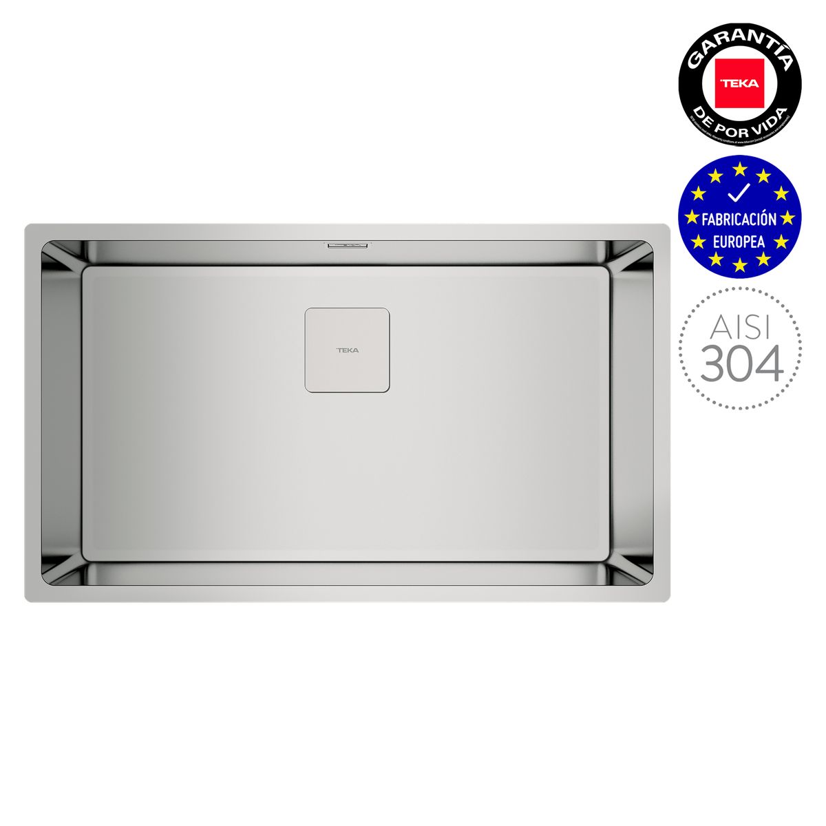 TEKA - Lavadero de Acero de 1 Poza Flexlinea RS15 71.40cm