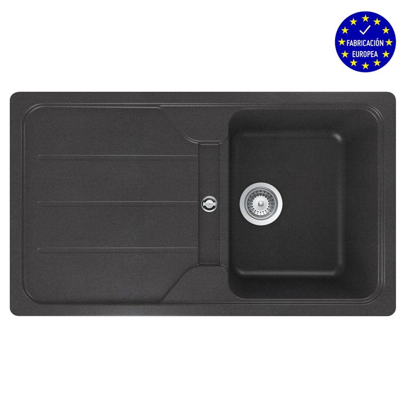 TEKA - Lavaplatos Tegranit+ Simpla 45B-Tg CARBON
