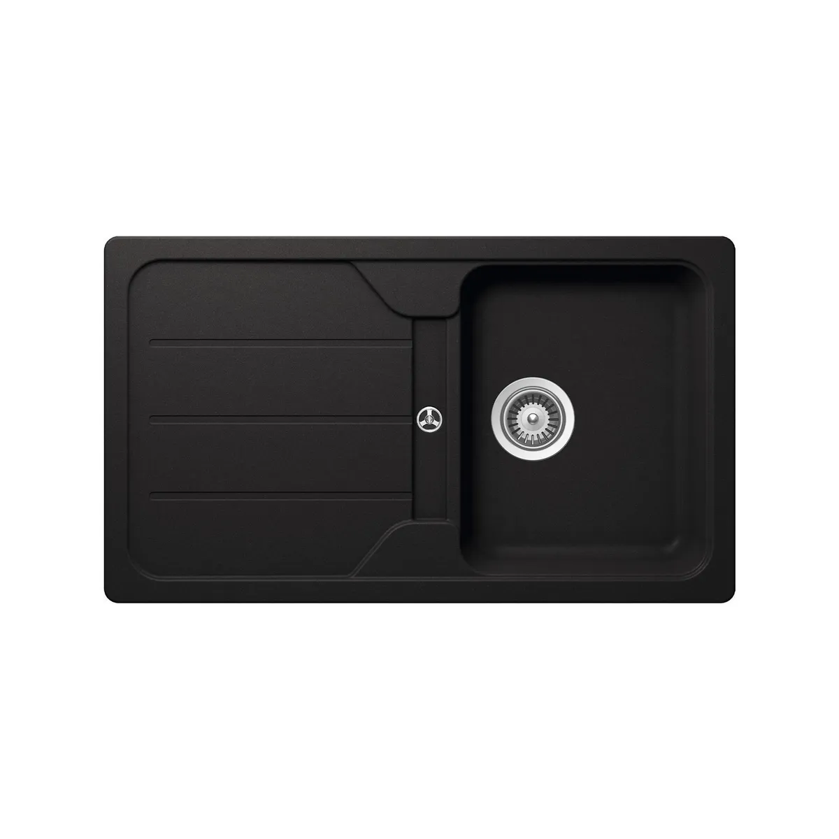 TEKA - Lavadero de Cocina Granito 1 Poza con Escurridor Simpla Carbon 86x50cm