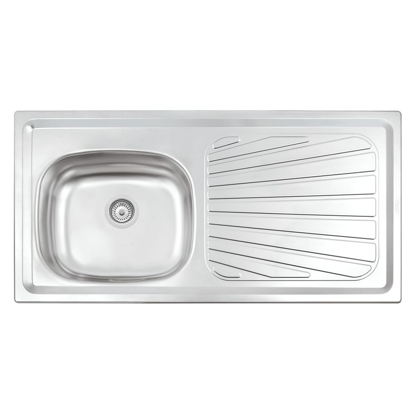 TRAMONTINA - Lavadero Empotrar 01 Poza con escurridor Derecha 100x50 cm