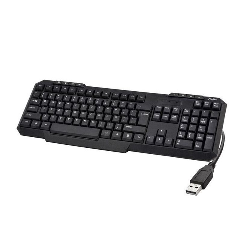 FIDDLER - Teclado Universal Negro con USB