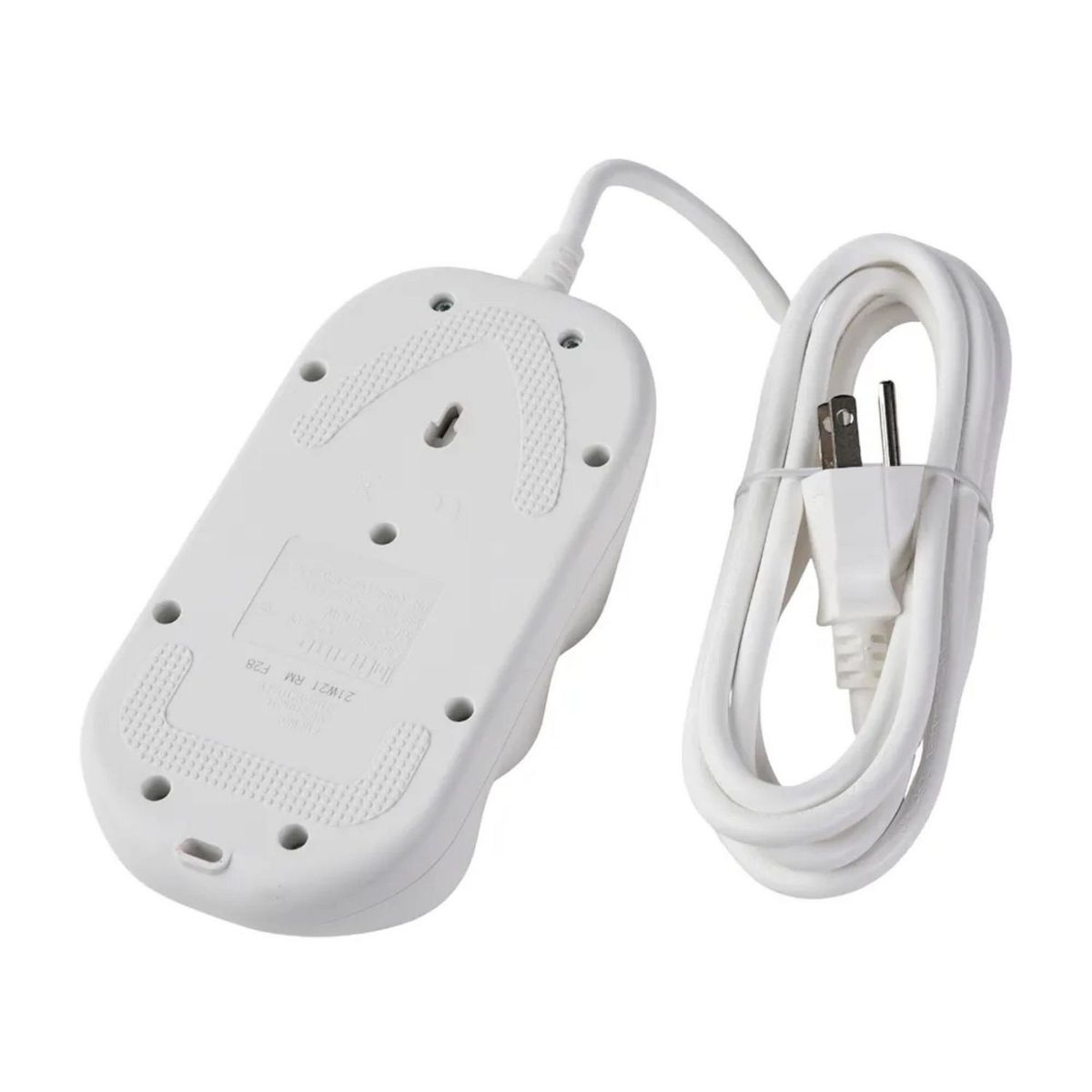 BTICINO - Extensión eléctrica 5 Tomas Universal 2 Puertos 3 USB 3 Metros Blanco