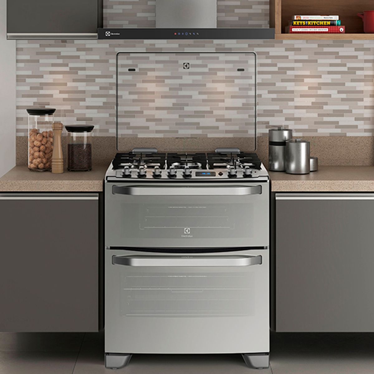 ELECTROLUX - Cocina Electrolux a Gas 5 Hornillas 76DXR Inox