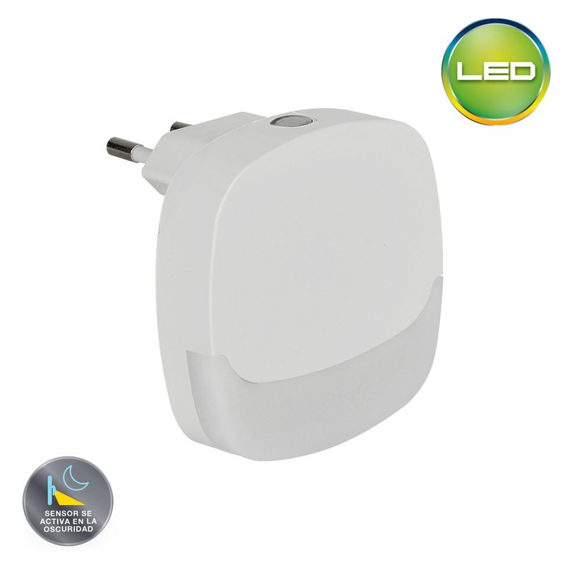 LIGHTECH - Luz Guia Cuadrada 102 0.5W con Sensor Luz Calida