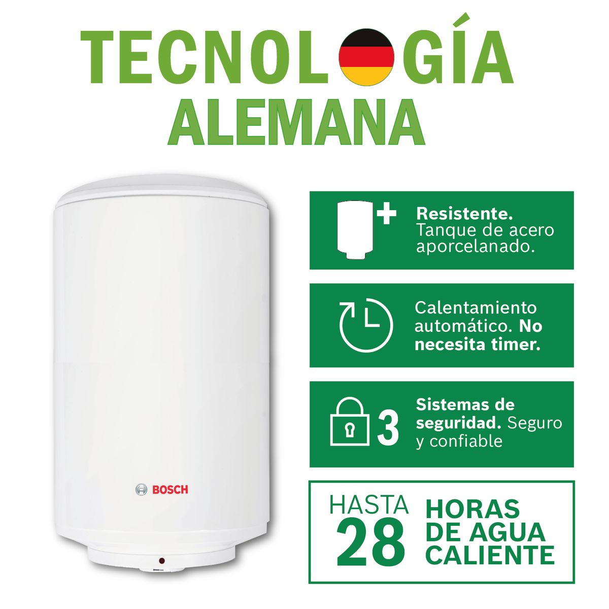 BOSCH - Terma Eléctrica Bosch Comfort 120L + Kit de Instalación