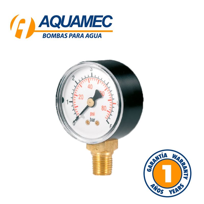 AQUAMEC - Manometro 0-6 Bar