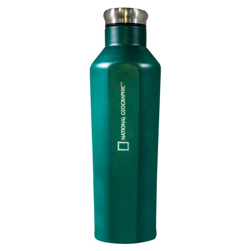 NATIONAL GEOGRAPHIC - Botella Metálica 480ml Verde