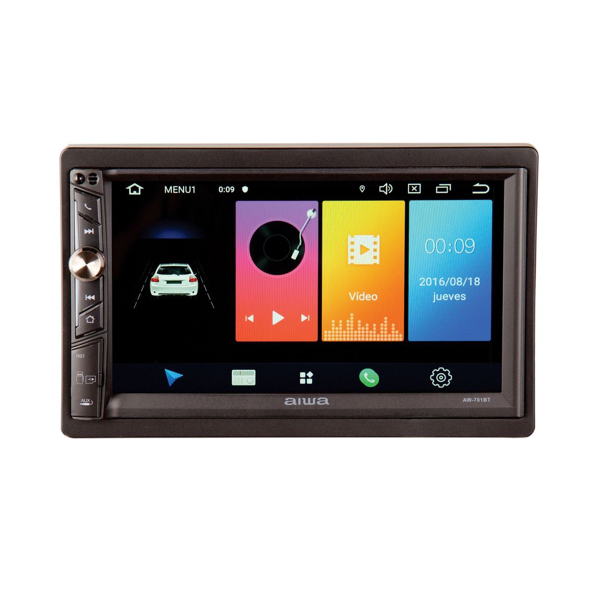 AIWA - Autoradio Aiwa con Pantalla 7 pulgadas Mirrorlink Android A701BT
