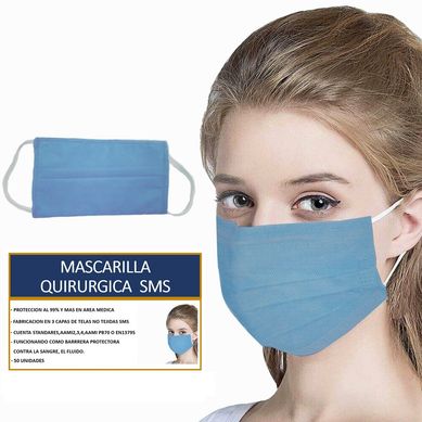 Mascarilla con Pliegues de Proteccin