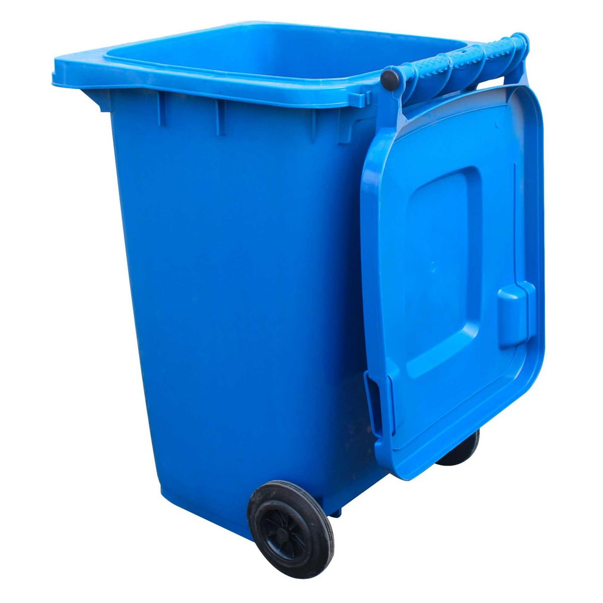 QRUBBER - Contenedor de Basura 120 Lts. Azul