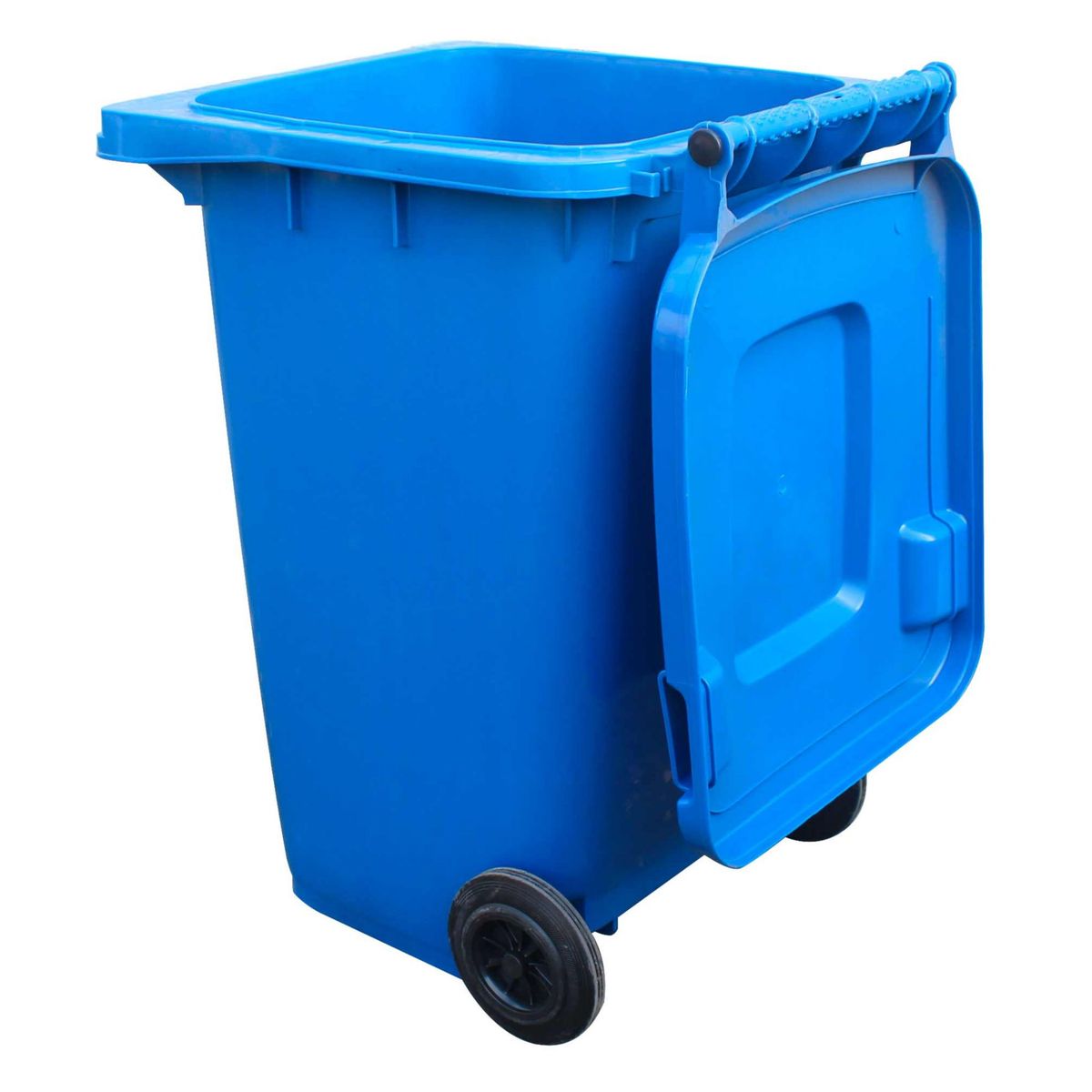 QRUBBER - Contenedor de Basura 120 Lts. Azul