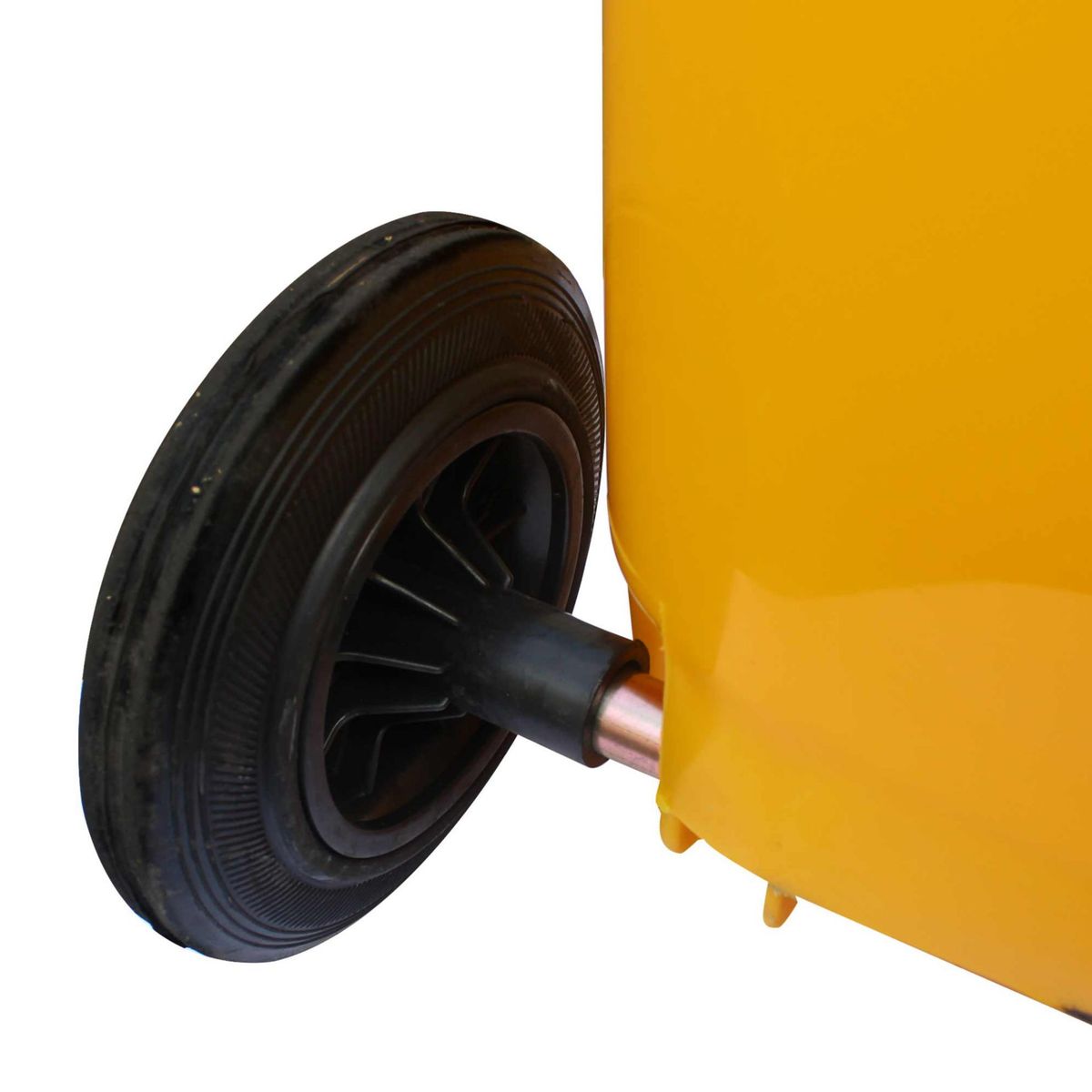 QRUBBER - Contenedor de Basura 120 Lts. Amarillo