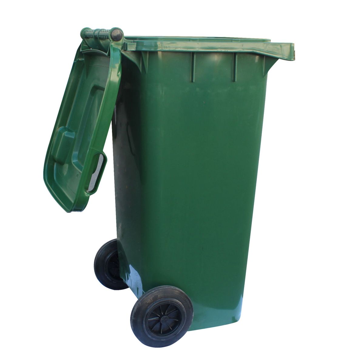 QRUBBER - Contenedor de Basura 120 Lts. Verde