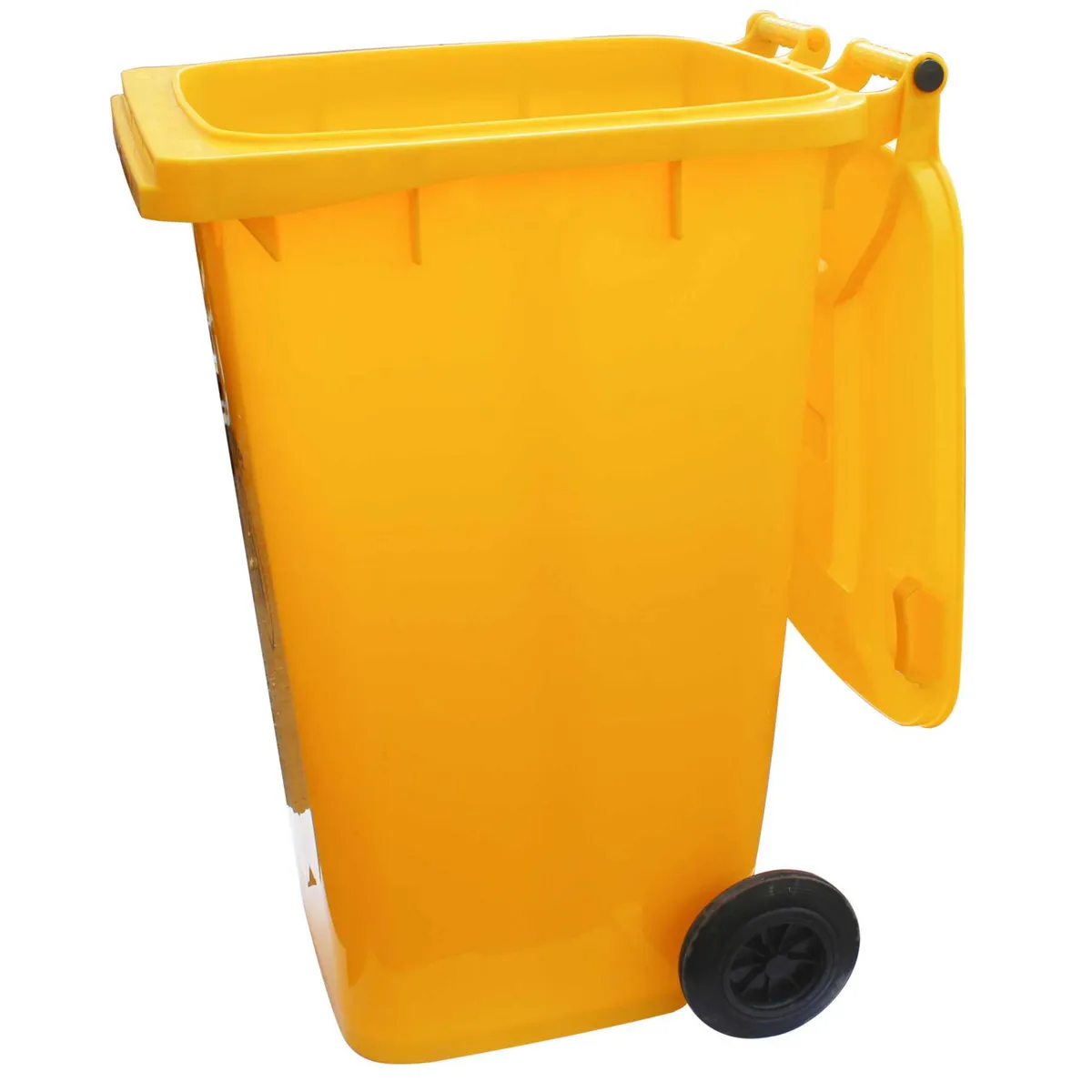 QRUBBER - Contenedor de Basura 240 Lts. Amarillo