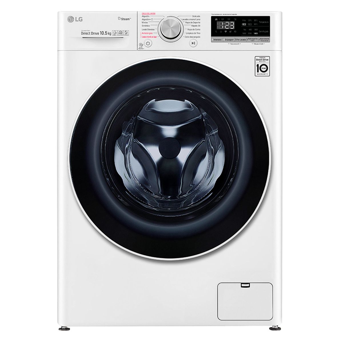 LG - Lavadora LG 10 Kg WM10WVC4S6 Blanco