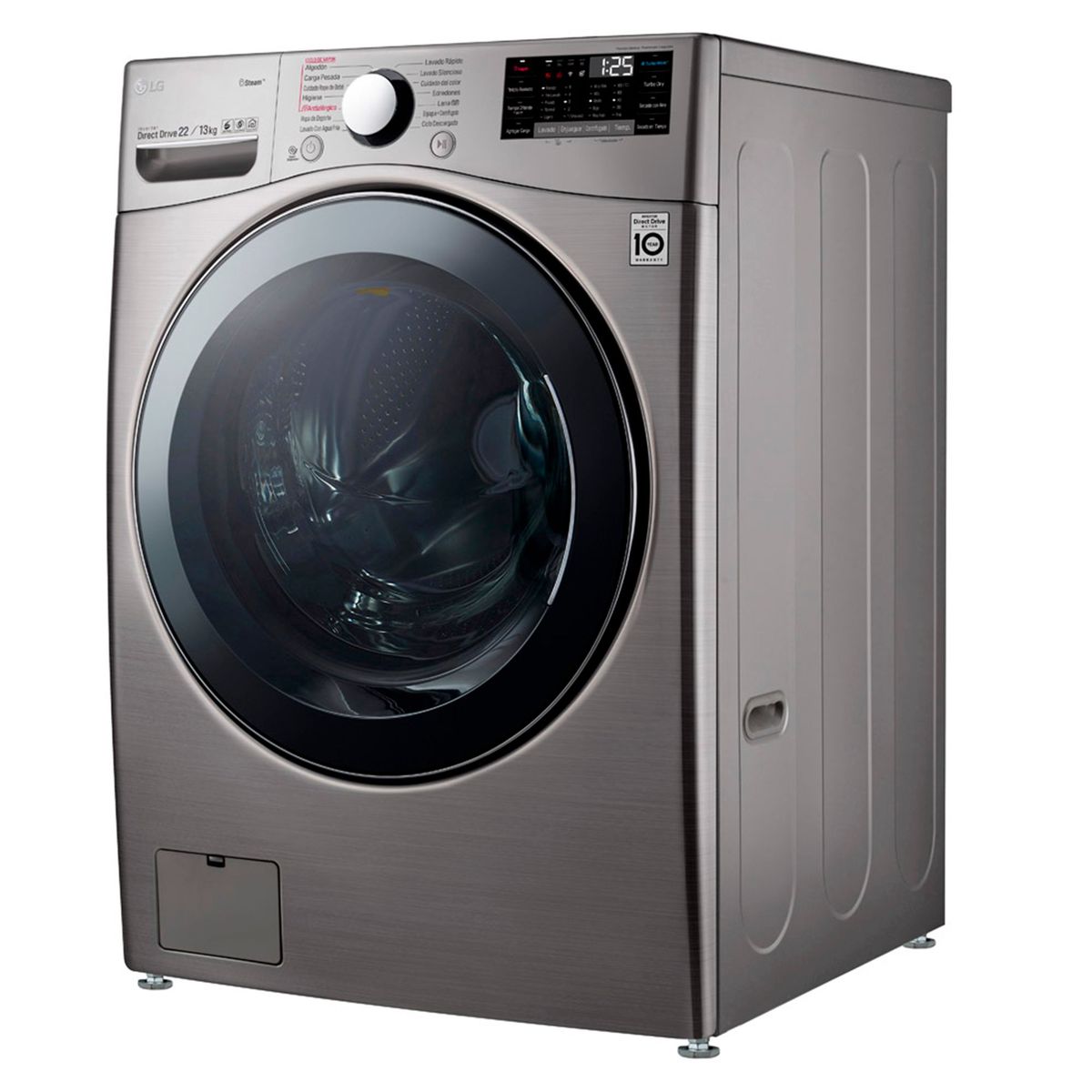 LG - Lavaseca LG 22/13 Kg WD22VV2S6 Plata