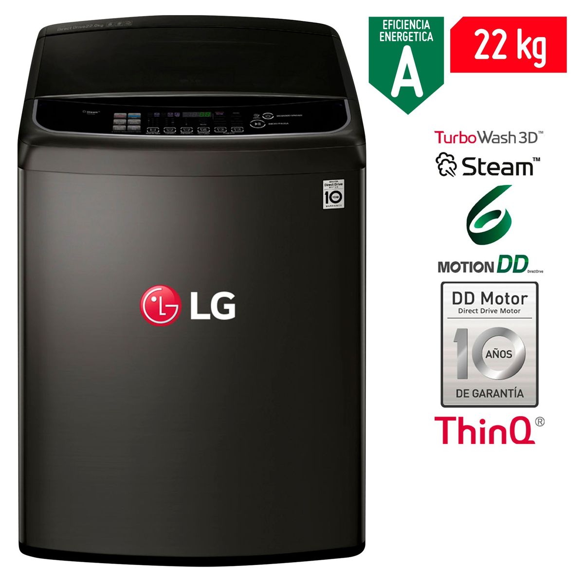 LG - Lavadora Lg WT22BSS6H 22 Kg
