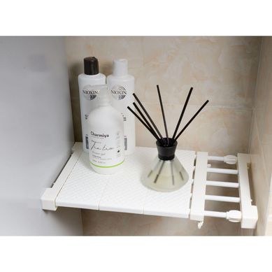 Repisa Plstica Extendible Blanco 24x38cm
