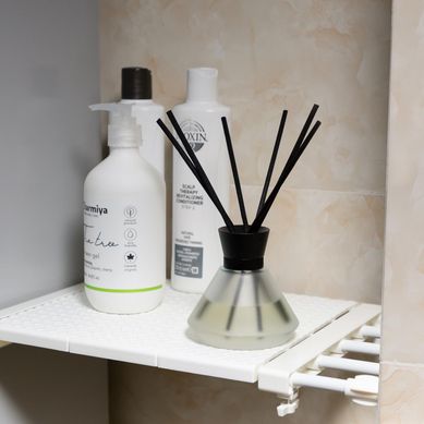 Repisa Plstica Extendible Blanco 24x50cm