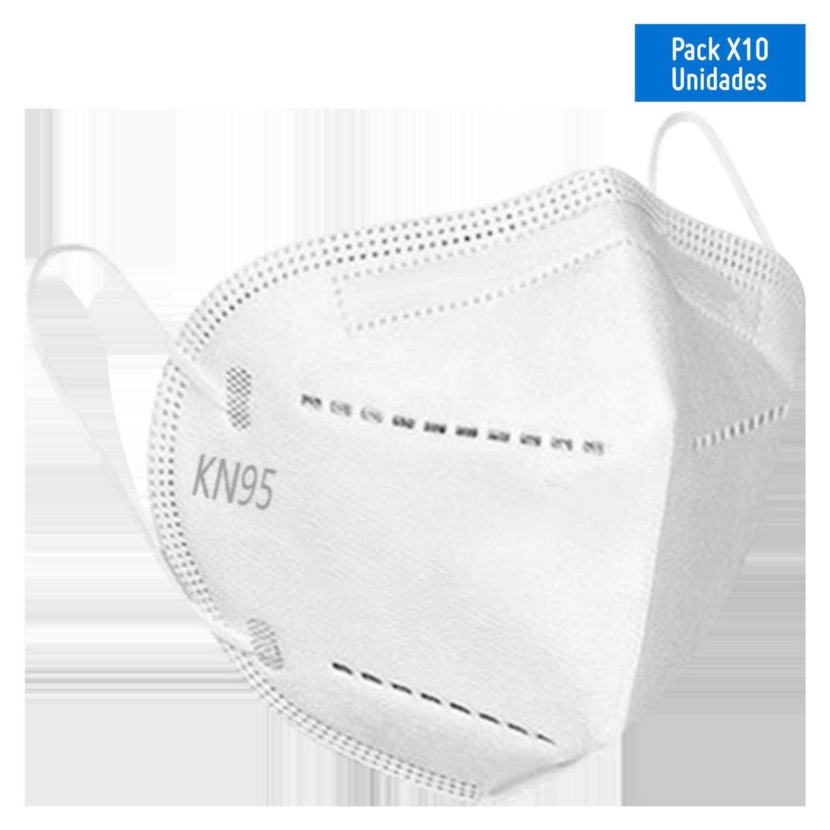 JOHN HOLDEN - Mascarilla KN95 Blanco con Elástico x 10 unid
