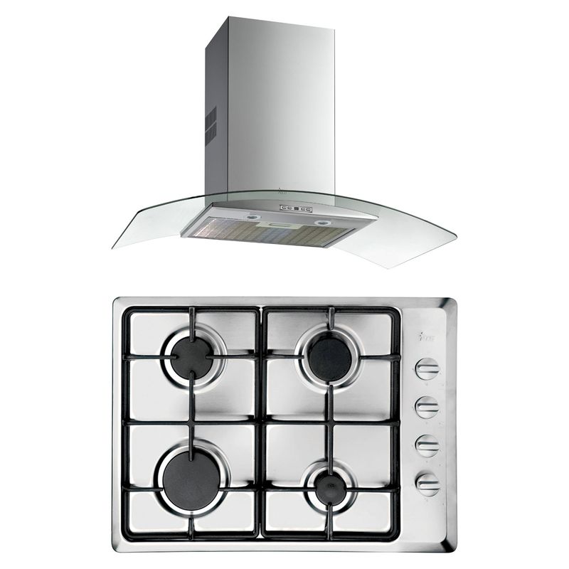 TEKA - Combo Cocina Empotrable 4 Quemadores HLX504G + Campana 90cm NC-980
