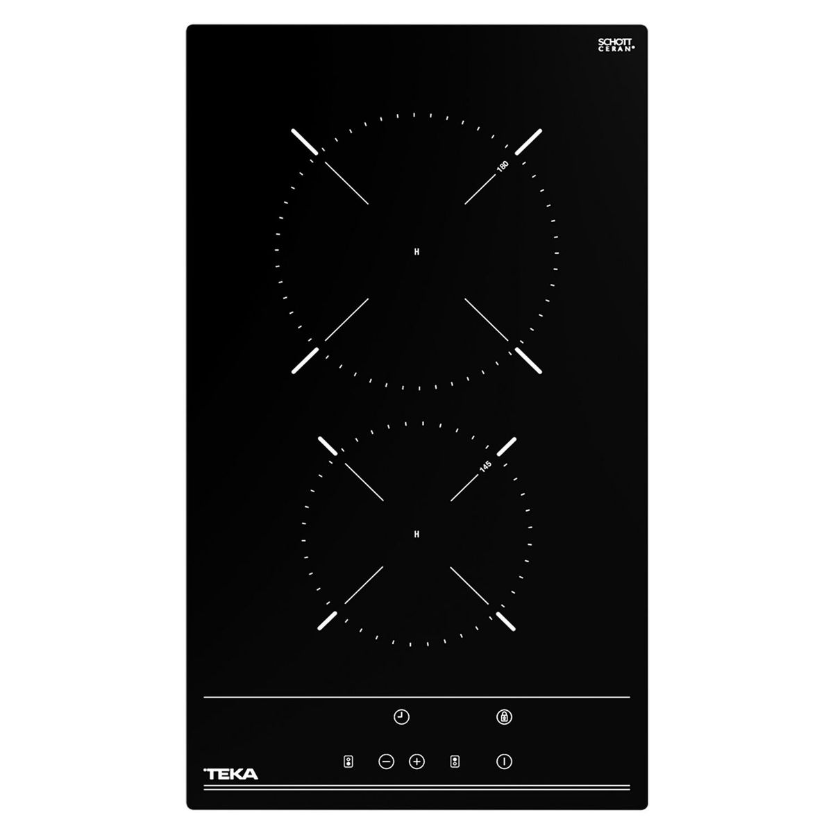 TEKA - Cocina empotrable Vitrocerámica Teka TBC 32010 TTC BK X2 Quemadores