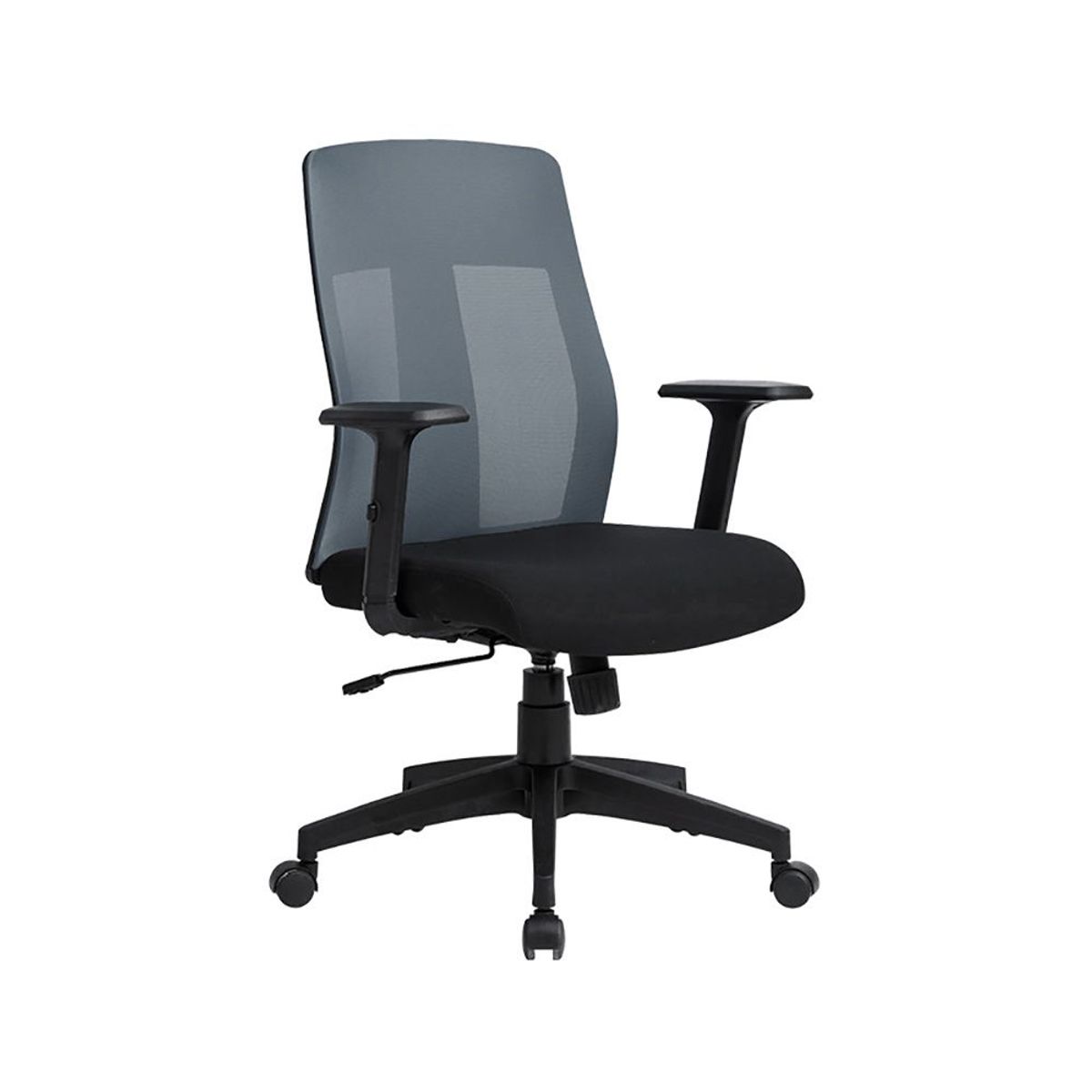 ZIYAZ - Silla Giratoria de Oficina Telma Negro/Gris