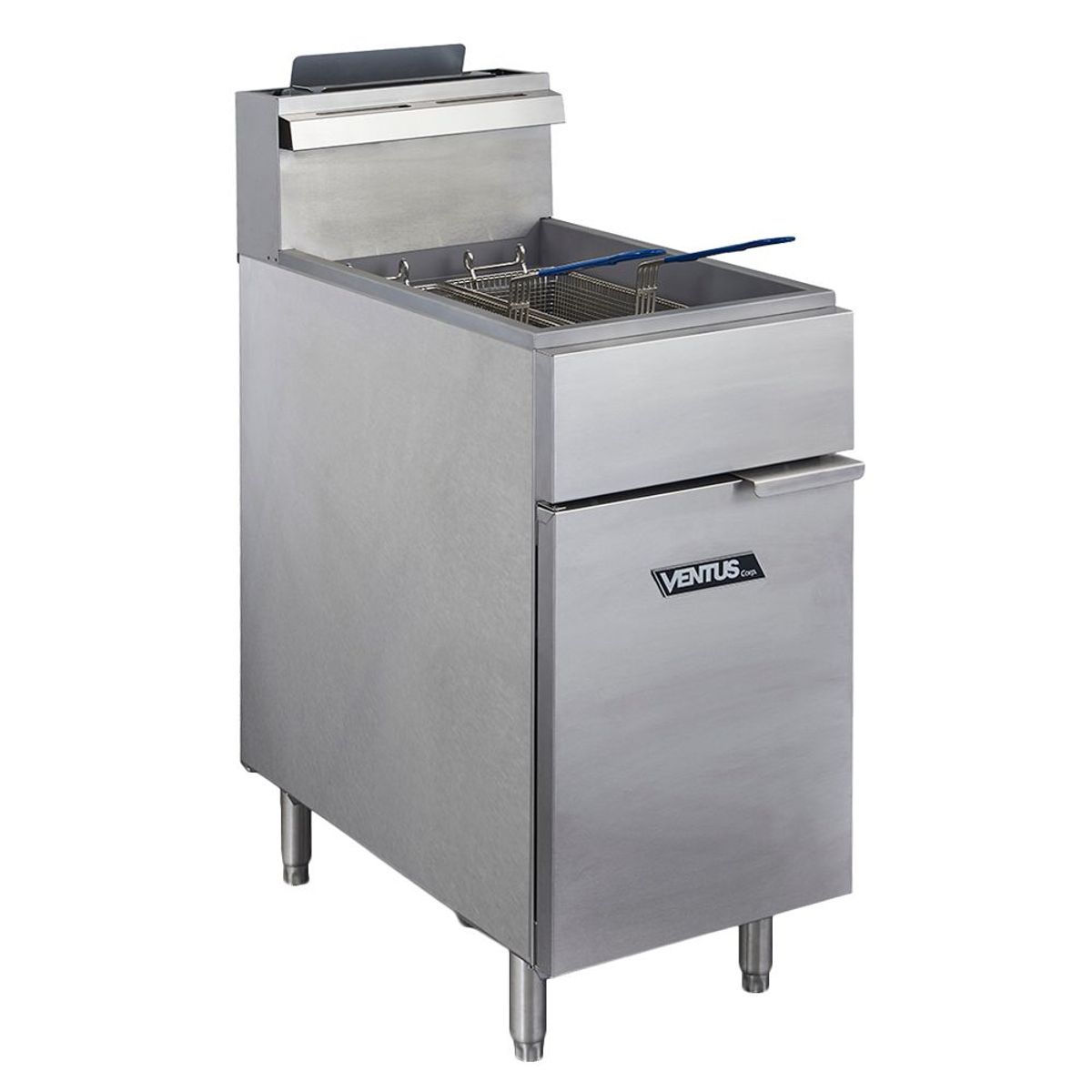 VENTUS - Freidora 2 Canastillas Pedestal a Gas VFP-18PRO