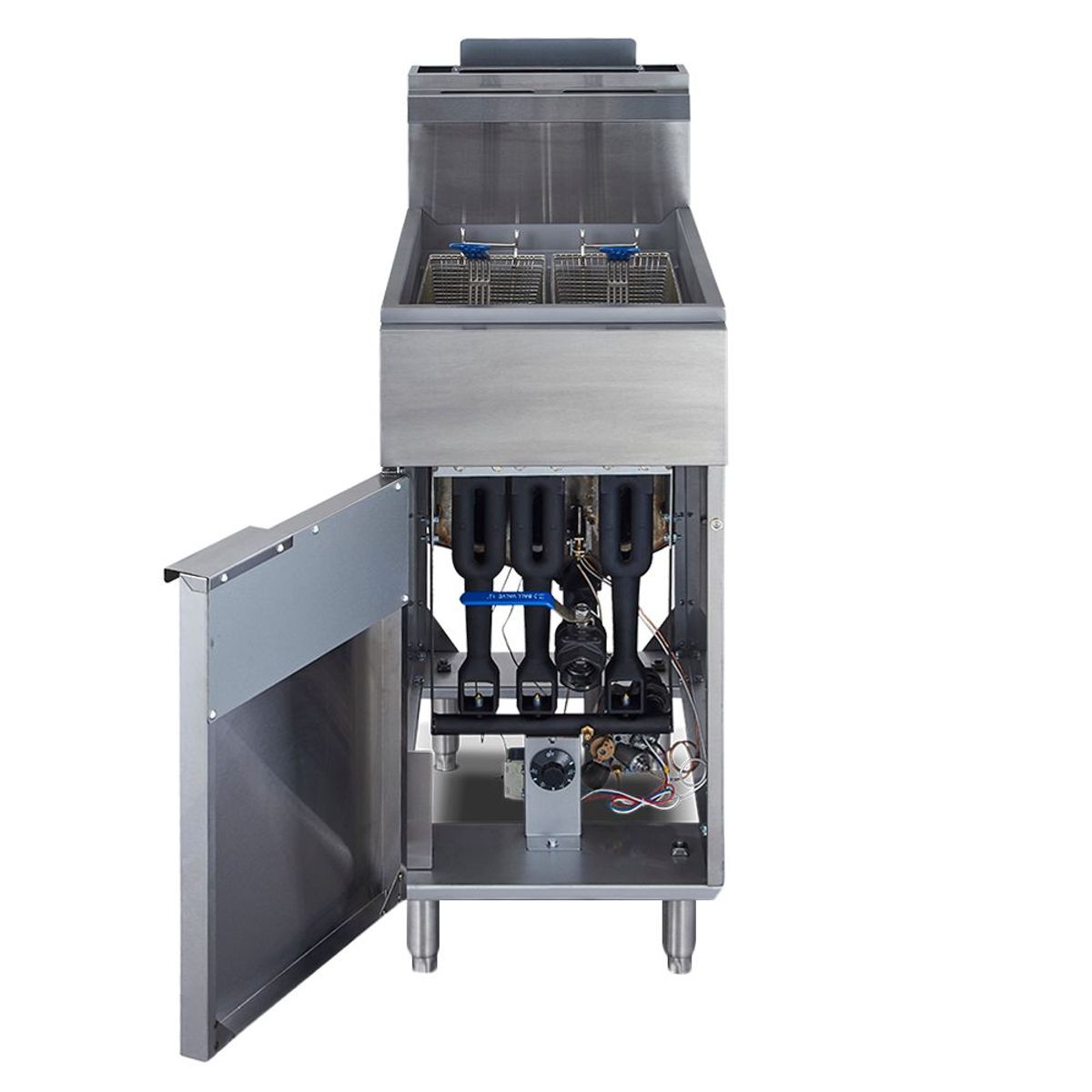 VENTUS - Freidora 2 Canastillas Pedestal a Gas VFP-18PRO