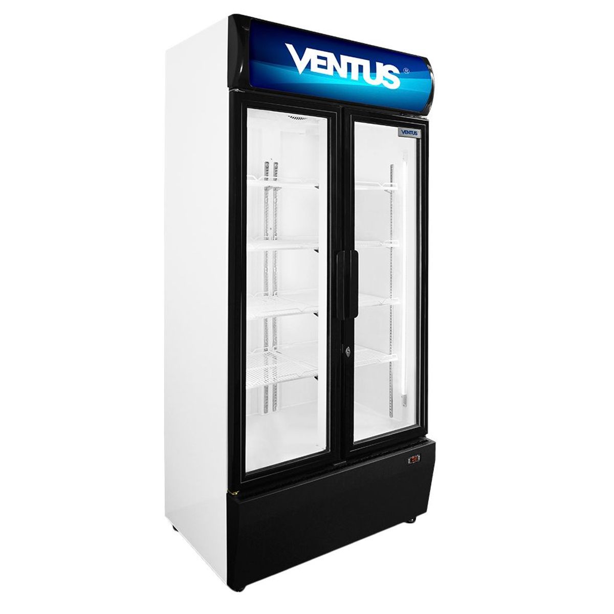 VENTUS - Visi-Cooler 2 Puertas Negro 600lt VC-600L