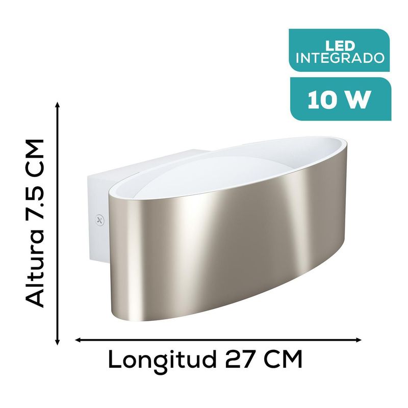 EGLO - Luminaria Aplique Eglo Maccacari LED 10w L270 H75
