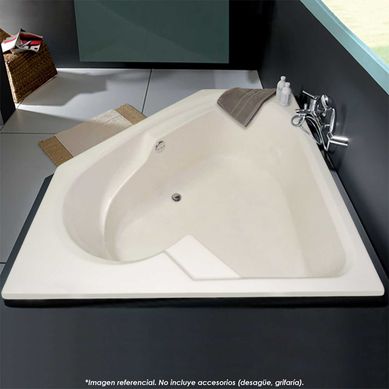 Tina de Ba�o Esquinera Contesa 150x150cm Bone