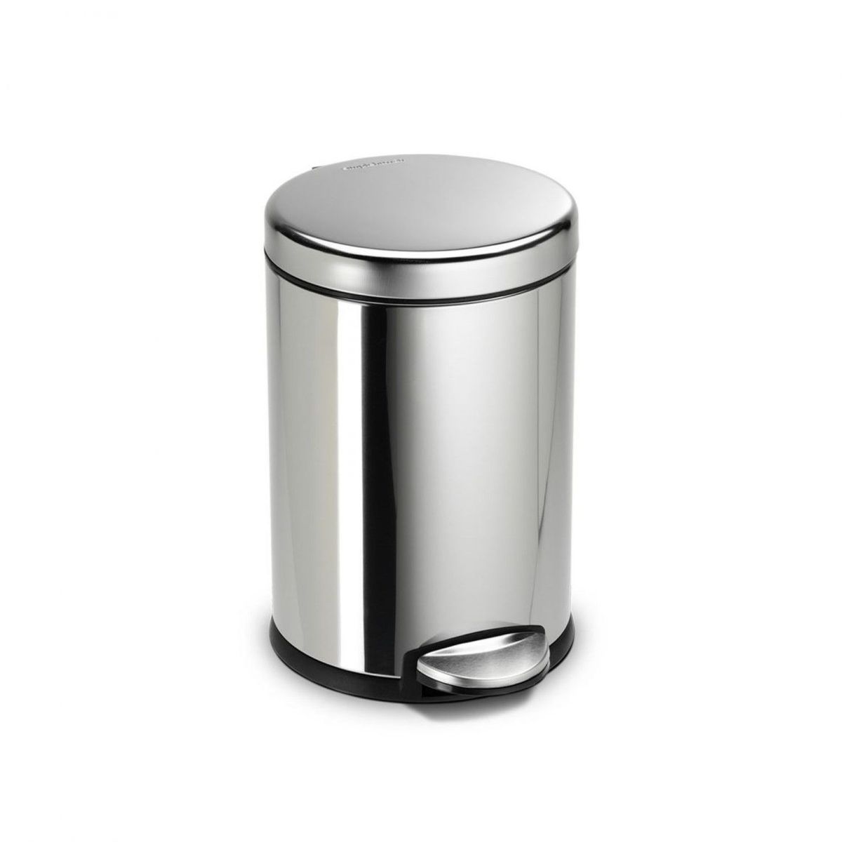 SIMPLE HUMAN - Papelera de Acero Inoxidable con Pedal 4.5 litros