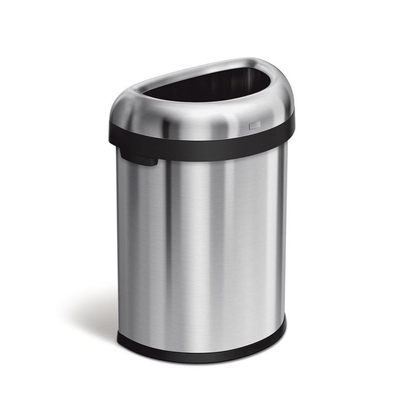 SIMPLE HUMAN - Basurero Semi Redondo 80 L