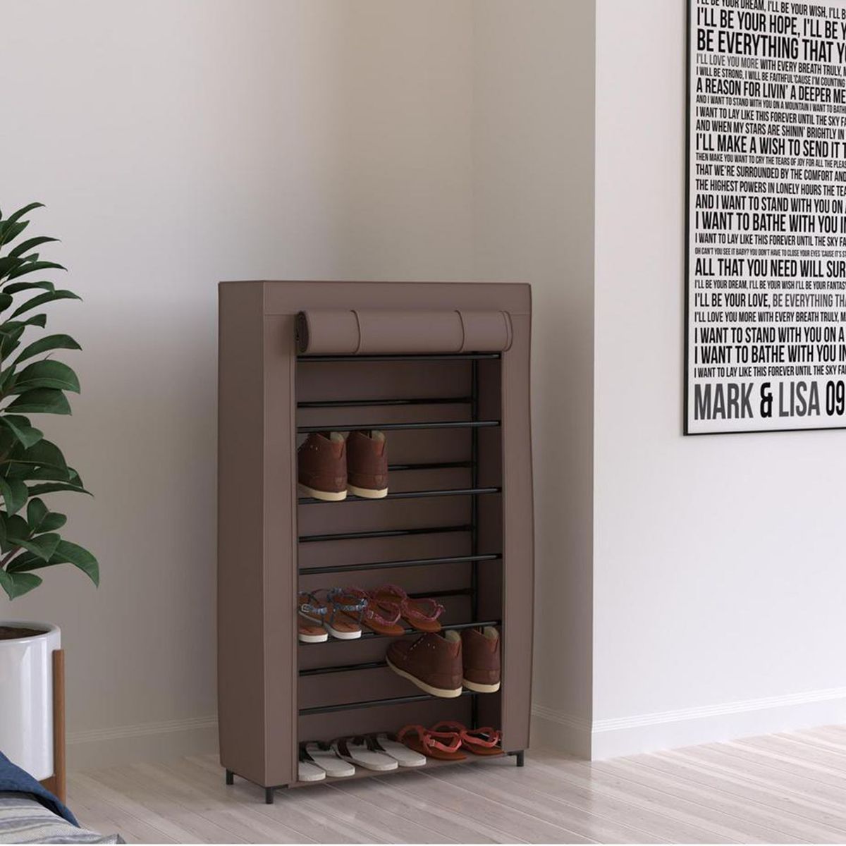 CASA BONITA - Zapatera 7 Niveles Marrón