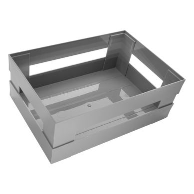 Canasta Gris 15.5x22.5x9cm