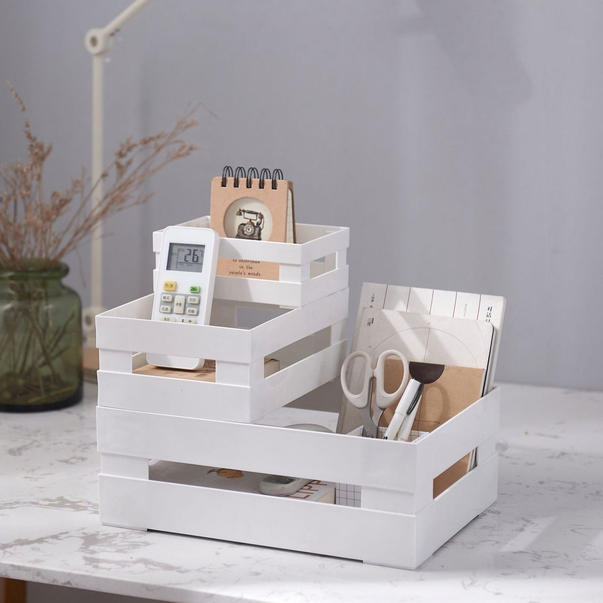 JUST HOME COLLECTION - Canasta Blanca 11x15.5x6cm