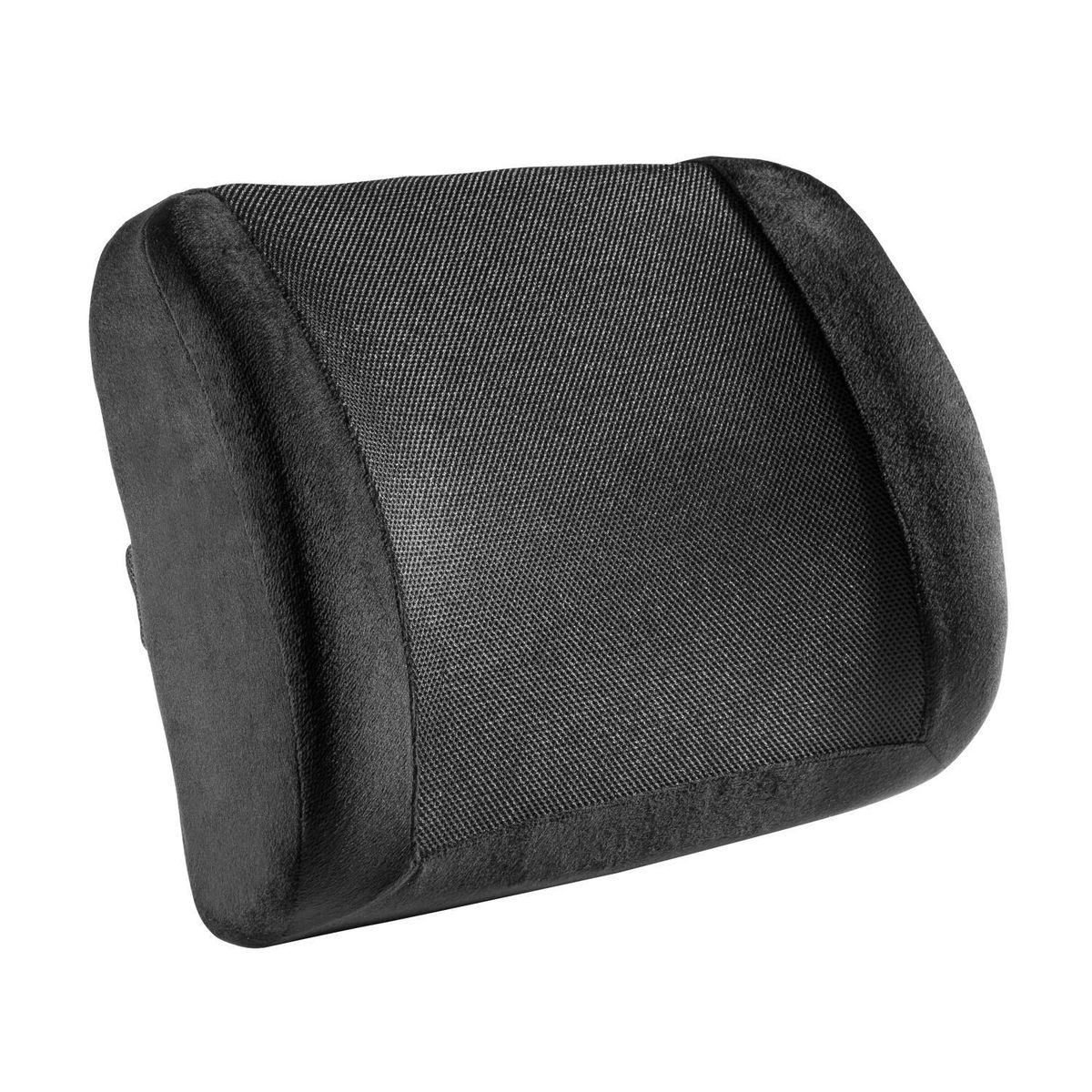 JUST HOME COLLECTION - Cojín Ergonómico Lumbar Negro 38.5x32 cm