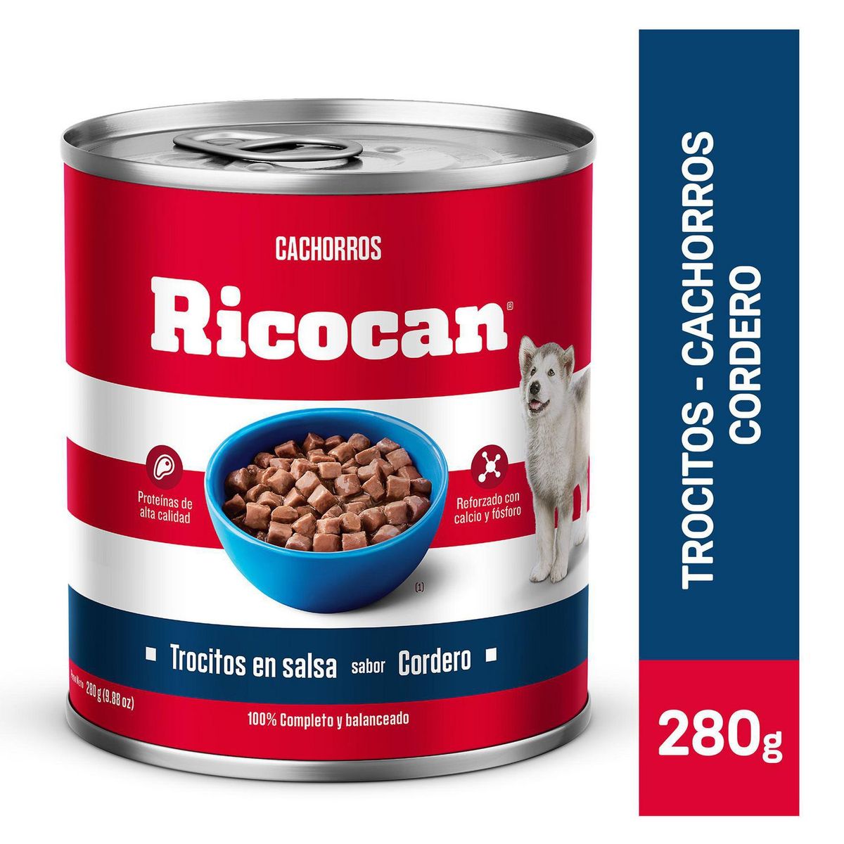 RICOCAN - Ricocan Cachorros Alimento Perro Pouch Trocitos 280g Cordero