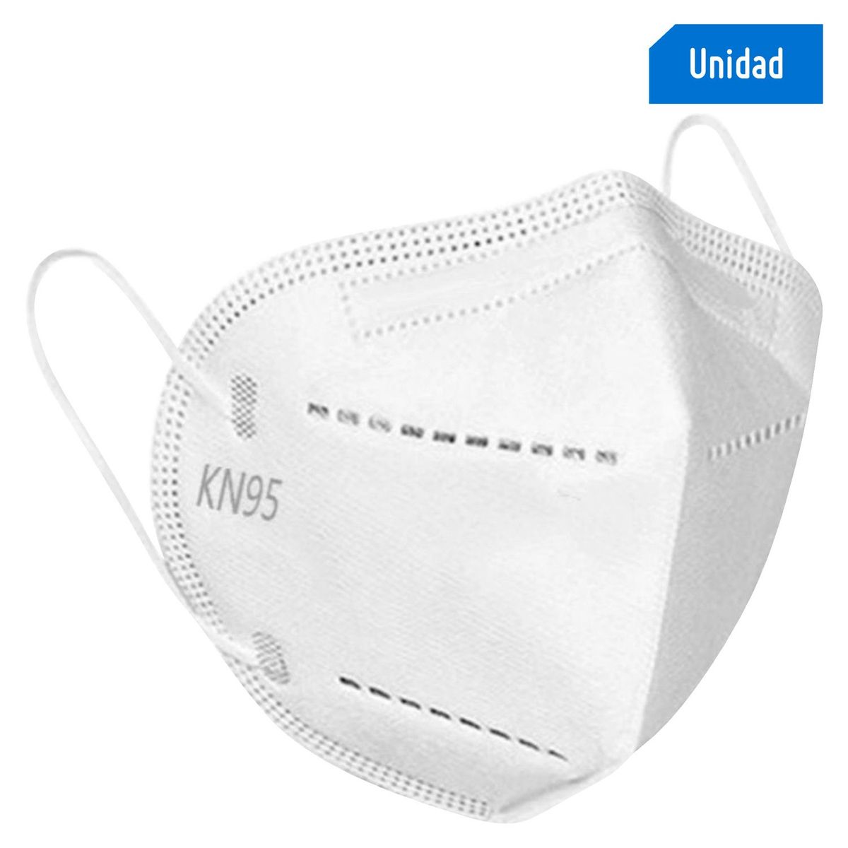 SAMITEX - Mascarilla KN95 de Tela Blanco con Elástico