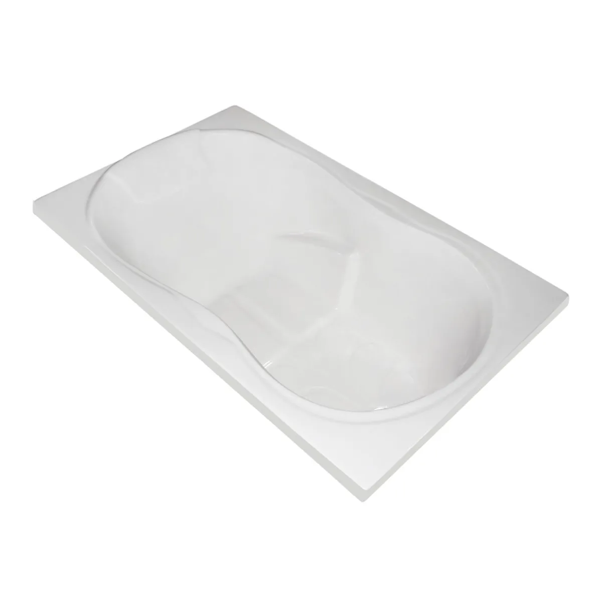 CUBA&SPA - Tina de Baño Rectángular Moderna 121x75.5cm