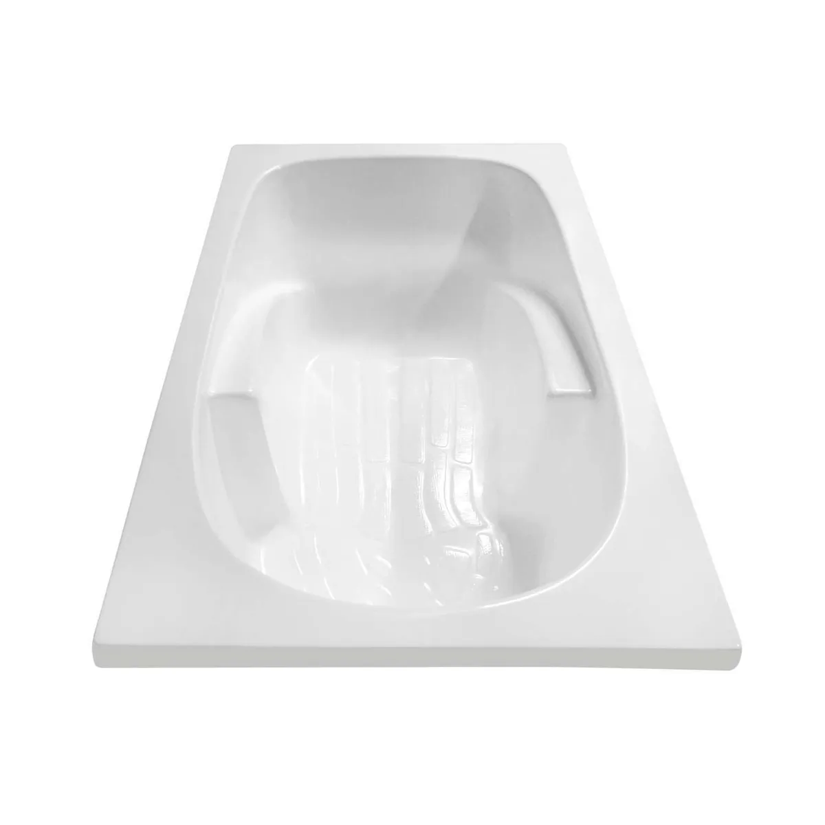 CUBA&SPA - Tina de Baño Rectangular Standar 130x80cm Blanca